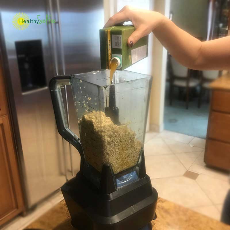 Add your favorite flavoring to the blender