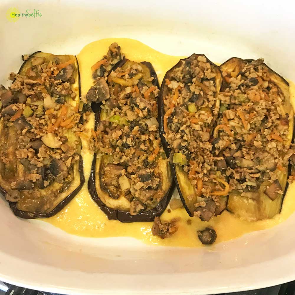 Roasted Vegetable Lasagna Preparation