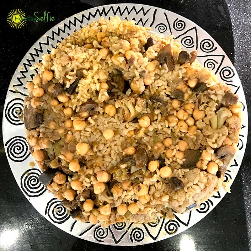 Vegan Maqloobeh Dish