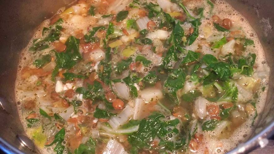 Lentils and Swiss Chard Soup