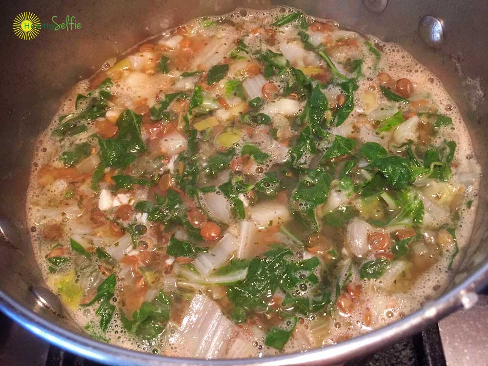 Lentils and Swiss Chard Soup